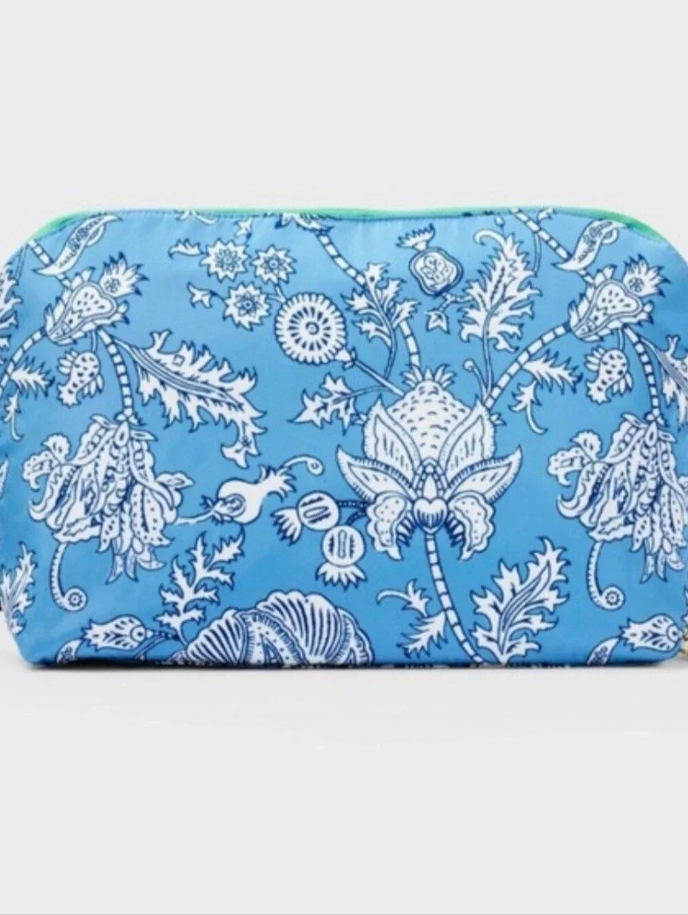 Roller Rabbit Blue and Green Printed Cosmetic Bag Set of 4 NWT
